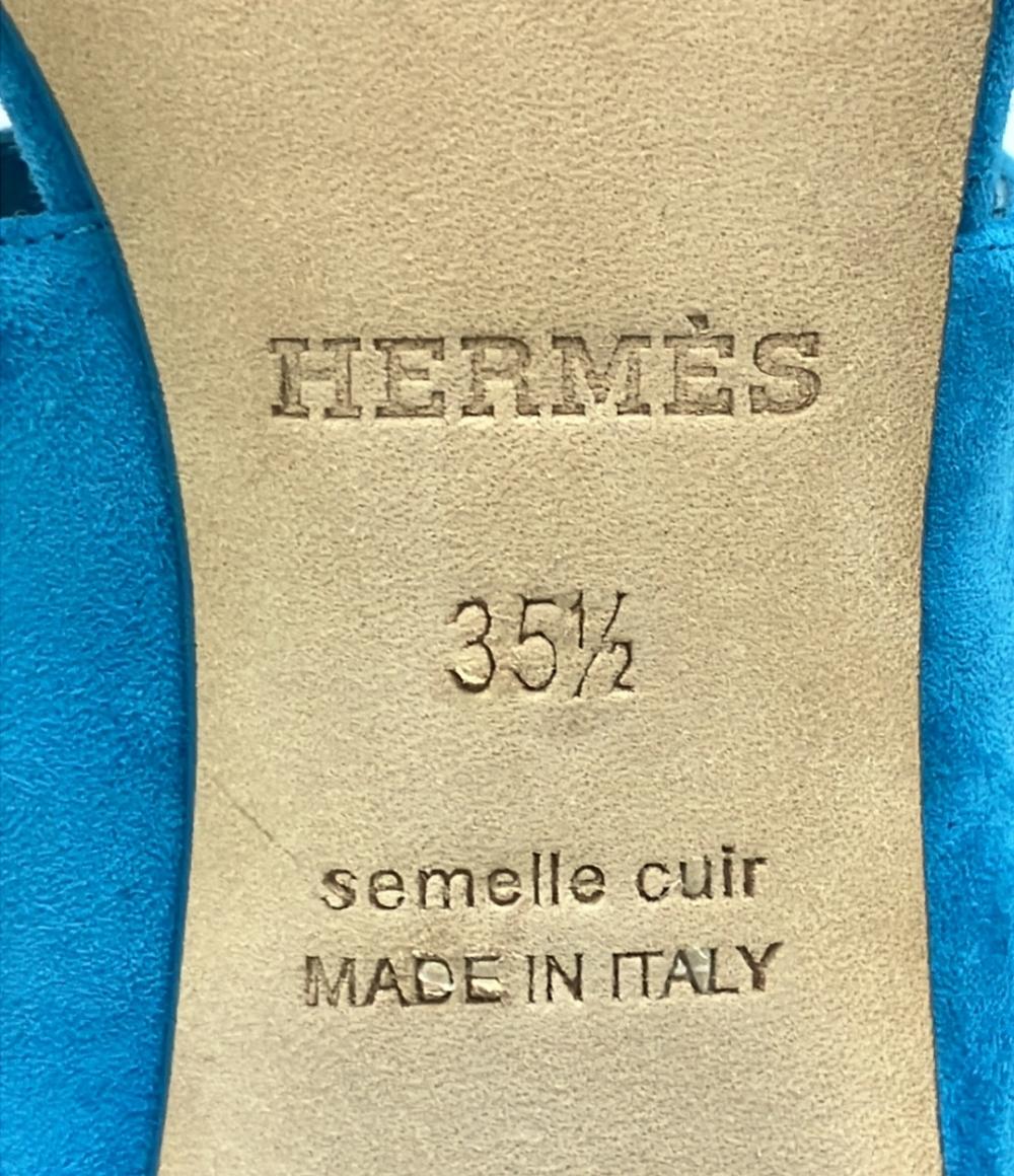 HERMES パンプス サンダル スウェード レディース SIZE 35.5 (23cm) エルメス