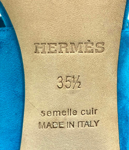 HERMES パンプス サンダル スウェード レディース SIZE 35.5 (23cm) エルメス
