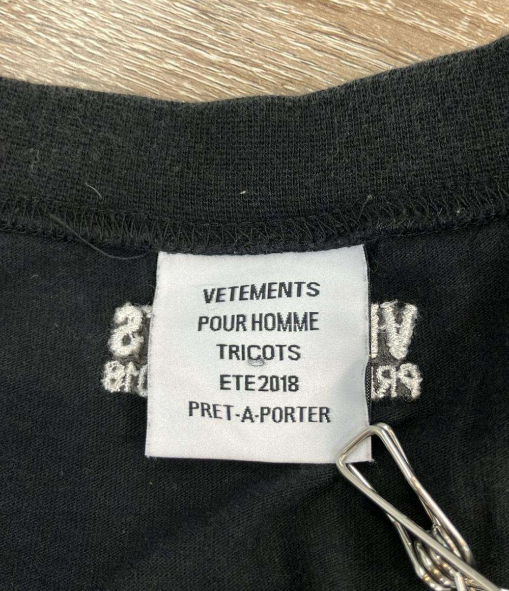 VETEMENTS 半袖Tシャツ 18SS オーバーサイズオートクチュールTシャツ MSS18TR38 メンズ SIZE S ヴェトモン