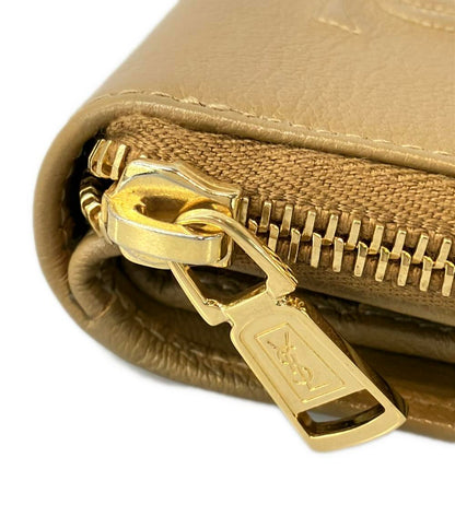 美品 イヴ・サンローラン 二つ折り財布 GUE568985 レディース YVES SAINT LAURENT