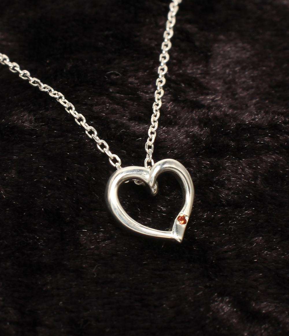 美品 ヨンドシー ネックレス SV ハートモチーフ レディース 4℃