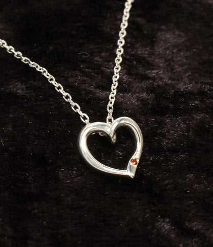 美品 ヨンドシー ネックレス SV ハートモチーフ レディース 4℃
