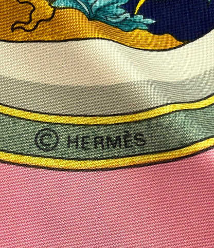 エルメス スカーフ カレ90 シルク100% 香水瓶柄 レディース HERMES