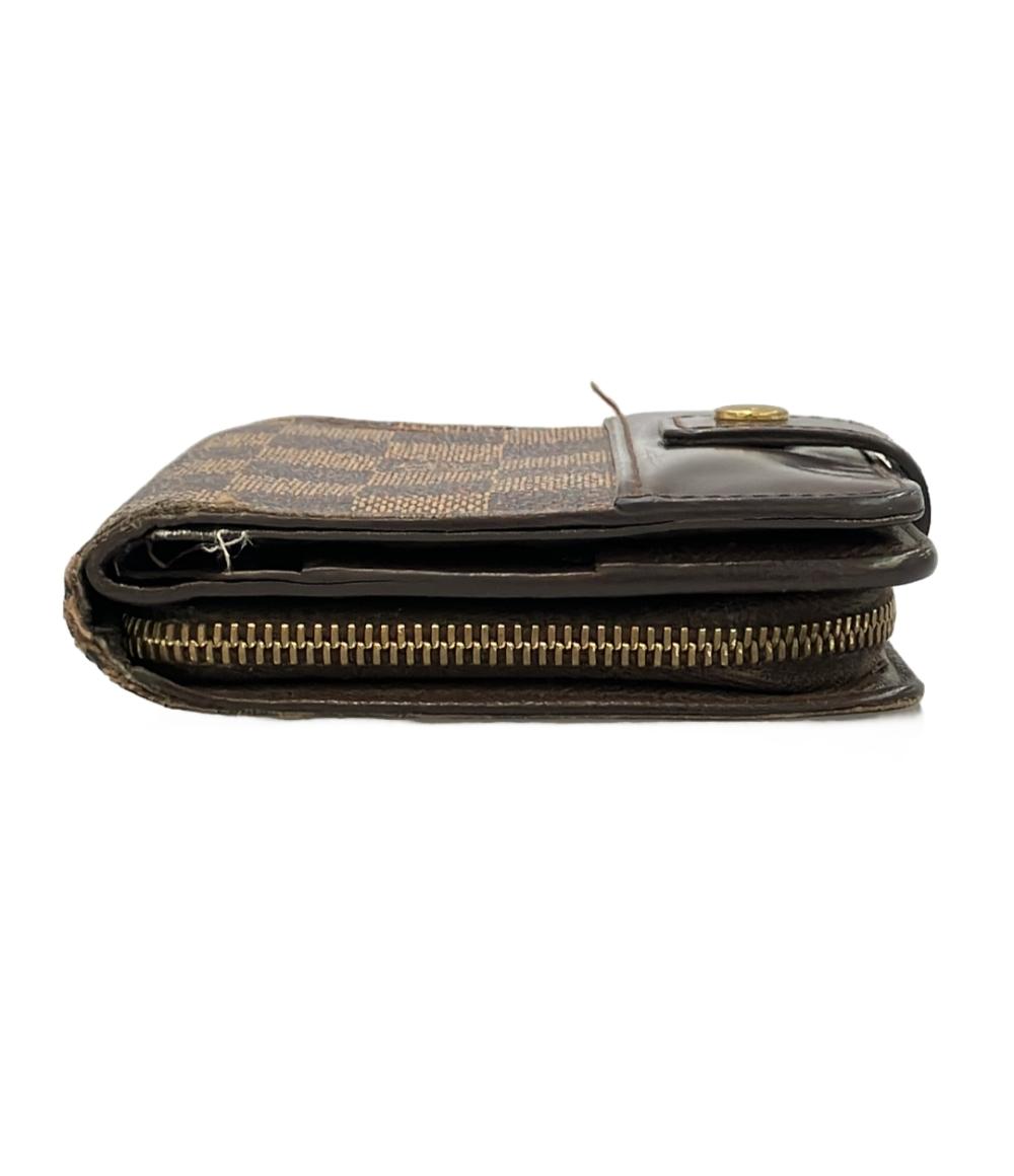 LOUIS VUITTON 二つ折り財布 コンパクトジップ ダミエ N61668