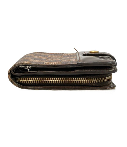 LOUIS VUITTON 二つ折り財布 コンパクトジップ ダミエ N61668 レディース メンズ ルイ・ヴィトン
