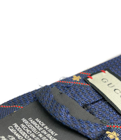 グッチ ネクタイ ビー ウェブ ライン ストライプ 表面シルク 100% 451528 4E002 メンズ GUCCI
