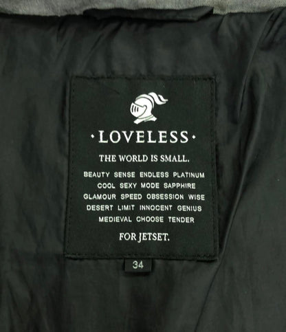 ラブレス 46 ﾚﾃﾞｨｰｽｱｳﾀｰ Loveless ﾀﾞｳﾝｺｰﾄ ﾀﾞｳﾝｺｰﾄ／ｸﾞﾚｰ レディース SIZE 34 (L) LOVELESS