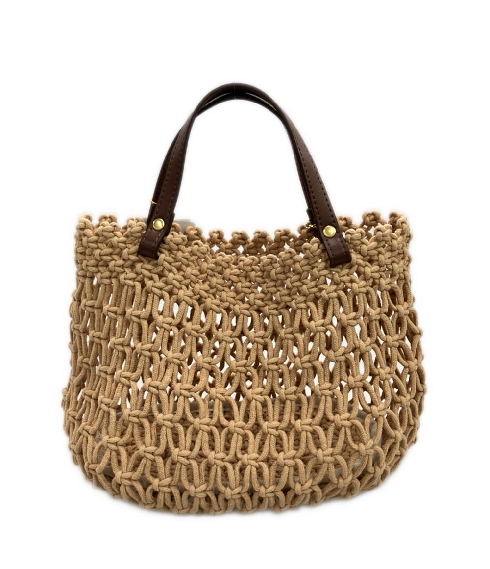 美品 FEILER ハンドバッグ ユニ マクラメバッグ レディース フェイラー