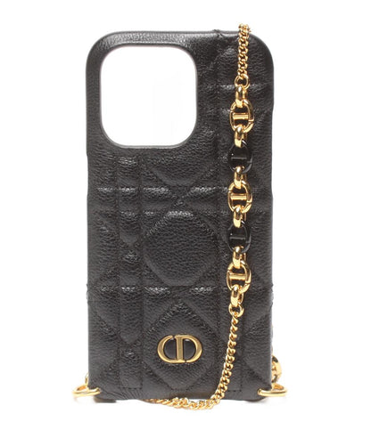 美品 Christian Dior iphoneケース チェーンストラップ付き iphone14pro レディース クリスチャンディオール