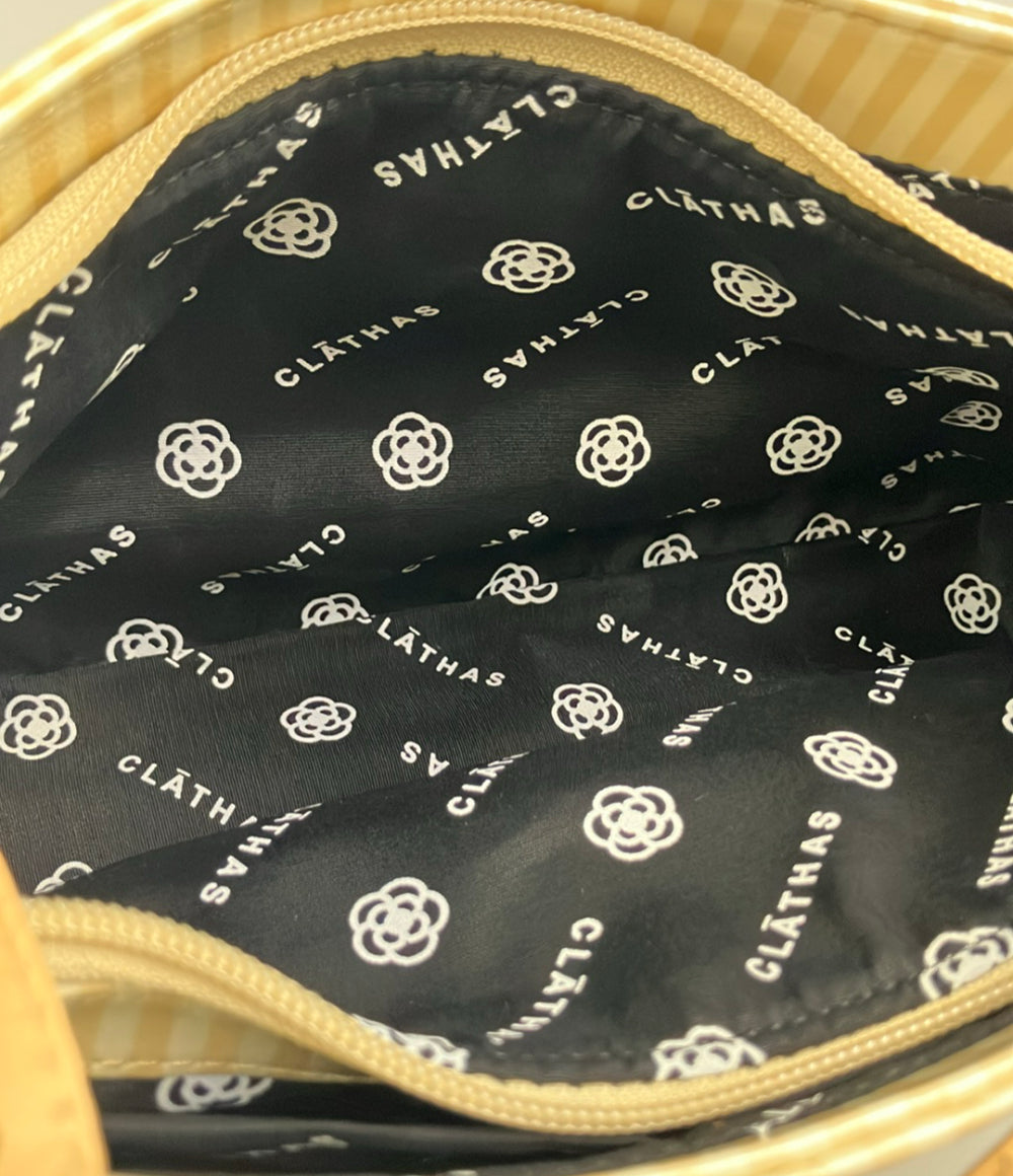 CLATHAS 2way ハンドバッグ ショルダーバッグ 斜め掛け ストライプ柄 レディース クレイサス
