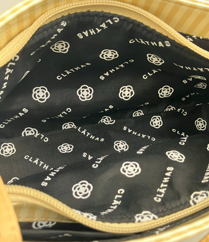 CLATHAS 2way ハンドバッグ ショルダーバッグ 斜め掛け ストライプ柄 レディース クレイサス