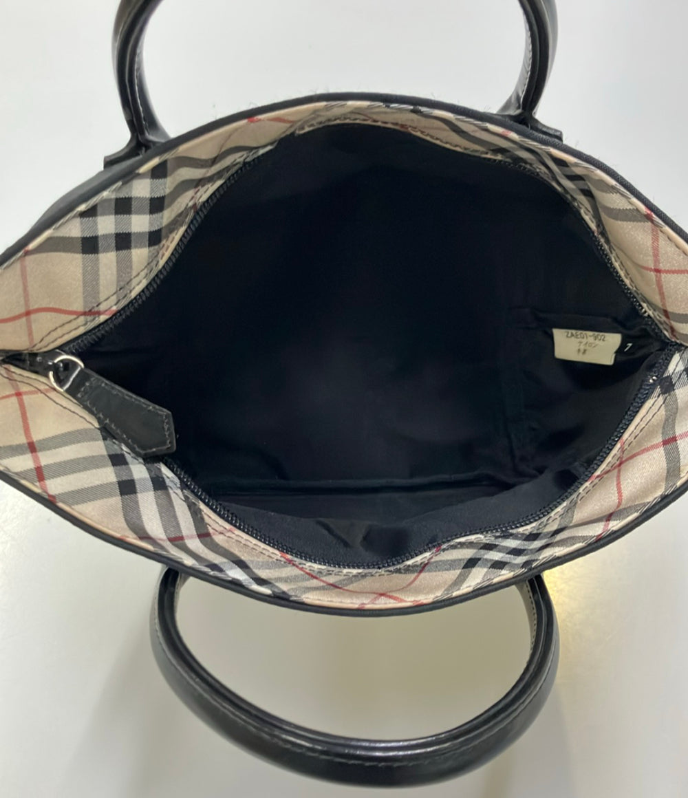 BURBERRY BLUE LABEL ハンドバッグ ナイロン 牛革 レディース バーバリーブルーレーベル
