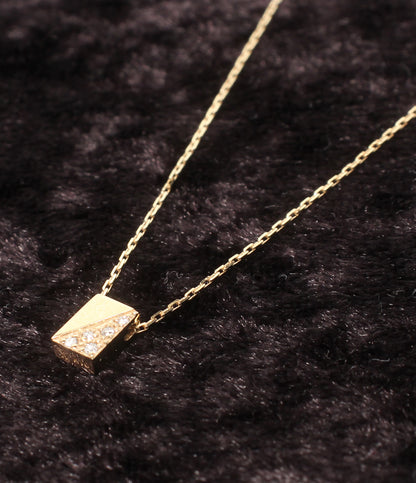 美品 VENDOME AOYAMA ネックレス K10 ダイヤ レディース ヴァンドームアオヤマ
