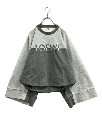美品 LOEWE スウェット トレーナー バイカラー ロゴ刺繍 S359Y24X09 レディース SIZE XS ロエベ
