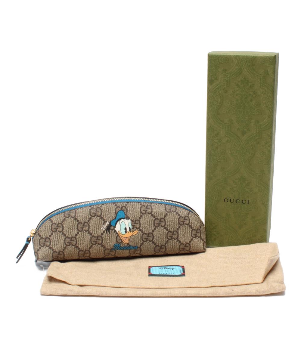 美品 GUCCI ペンケース×Disney GGスプリーム 661129 0416 レディース
