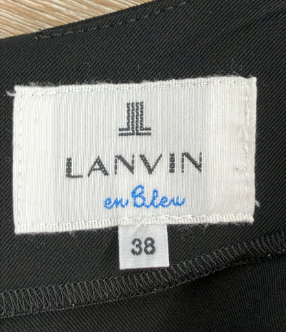 LANVIN en Bleu 半袖ワンピース パフスリーブ フレア 3326309 レディース SIZE 38 (M) ランバンオンブルー