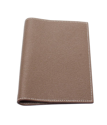 美品 HERMES 手帳カバー  B刻印 シルバー金具 アジェンダGM レディース メンズ エルメス