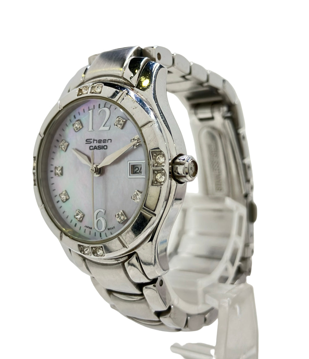 CASIO 腕時計 シーン Sheen クオーツ シェル SHN-4019 レディース カシオ