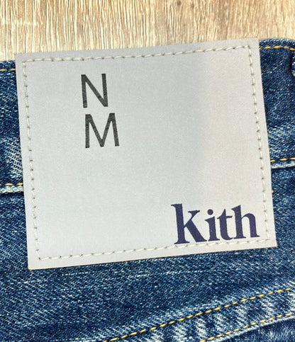KITH New Manual デニムパンツ x New Manual Denim  ペインター ダメージ加工 25SS Kith x New Manual Denim Jeans "Indigo" 3025G160063 メンズ