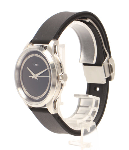 美品 TIMEX 腕時計 ジョルジオガリ S2 自動巻き ブラック TW2W12700 メンズ タイメックス