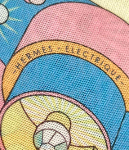 美品 HERMES ハンカチーフ カレ45 ガブロッシュ エレクトリック レディース エルメス