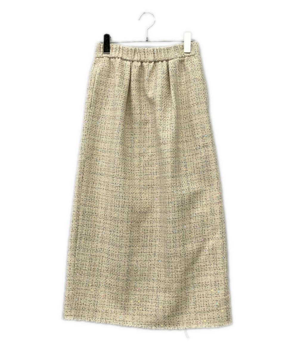 ebure コットンリネンスパンコール スカート レディース SIZE 36 (XS) エブール