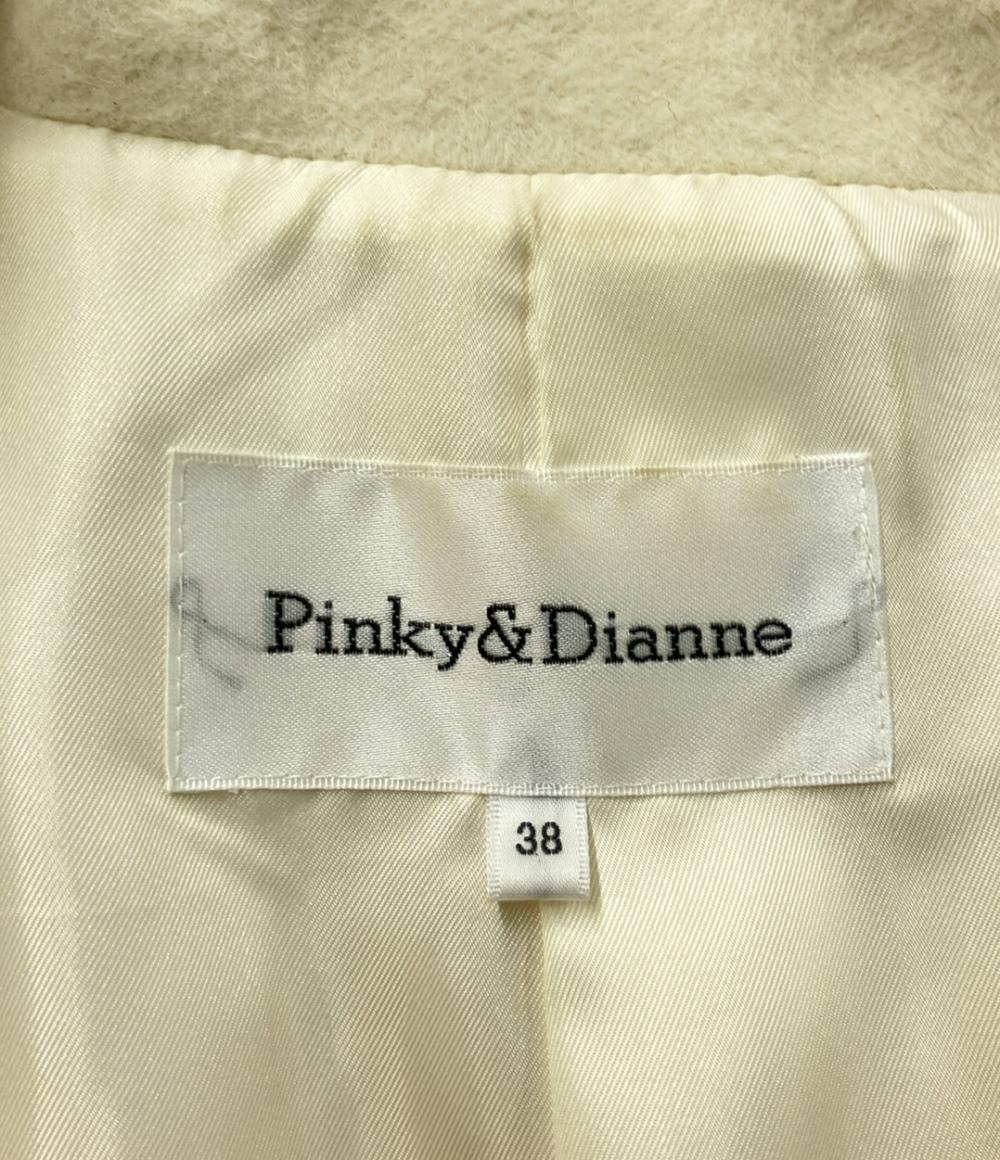 ピンキー＆ダイアン ウールアンゴラハーフコート アウター ジャケット フォックスファー レディース SIZE 38 (S) Pinky&Dianne