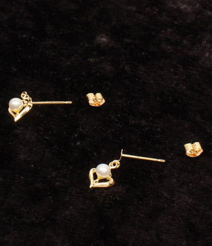 美品 ピアス K18 ベビーパール 3.1mm レディース