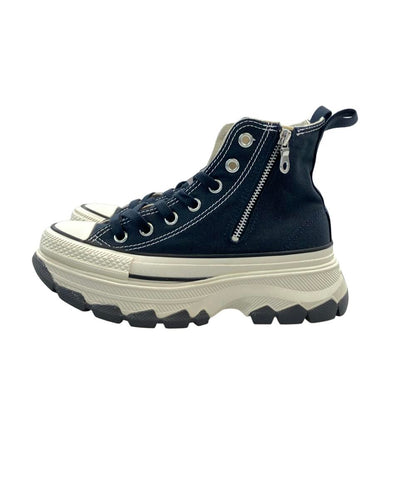 美品 CONVERSE ハイカットスニーカー 厚底 サイドジップ 1SE542 レディース SIZE 22.5 (S) コンバース