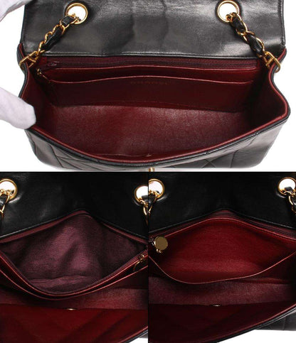 CHANEL チェーンショルダーバッグ ゴールド金具 ココマーク ラムスキン マトラッセ ダイアナフラップ ダイアナ 22 レディース シャネル
