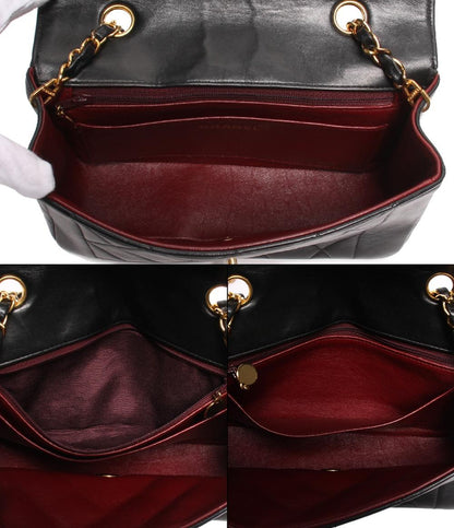 CHANEL チェーンショルダーバッグ ゴールド金具 ココマーク ラムスキン マトラッセ ダイアナフラップ ダイアナ 22 レディース シャネル