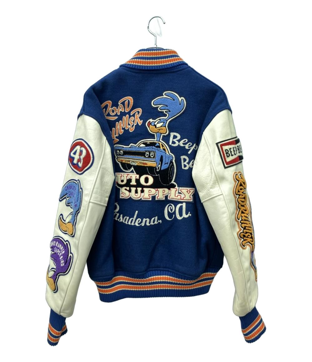 WHITESVILLE スタジャン ワッペン 内側キルティング メンズ SIZE 42