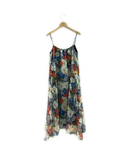 美品 グレースコンチネンタル 花柄フレアミディアムキャミワンピース レディース SIZE 36 (XS) GRACE CONTINENTAL