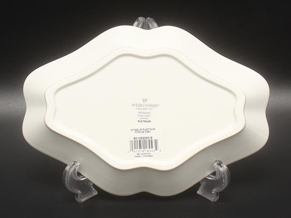美品 ウエッジウッド ダイヤディッシュ 皿 22cm インタグリオ プラチナ WEDGWOOD