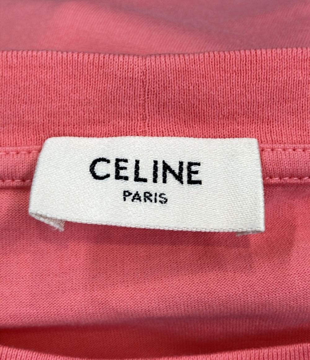 美品 CELINE 半袖Tシャツ ロゴ メンズ レディース SIZE L セリーヌ