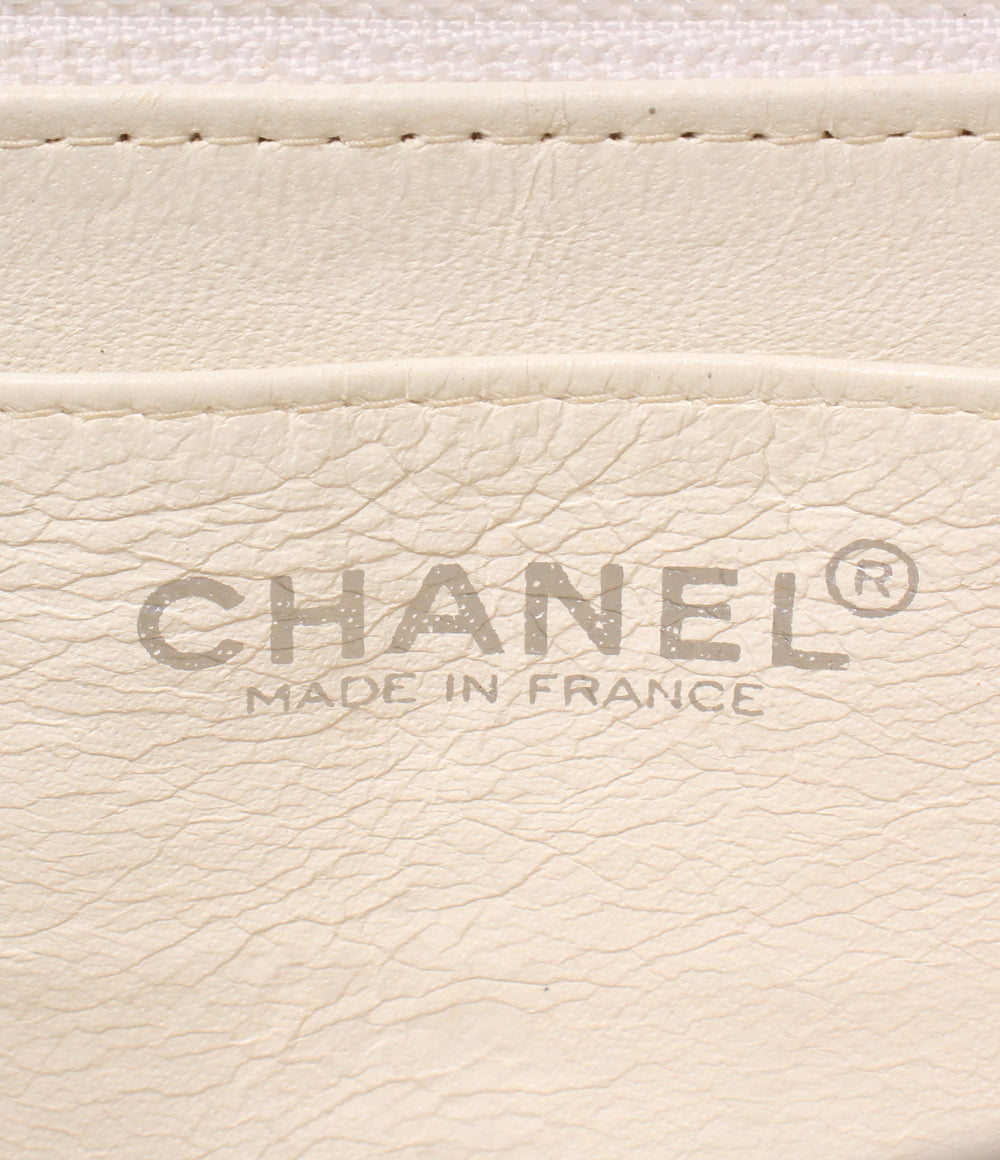 CHANEL チェーンショルダーバッグ ダブルチェーン シルバー金具 6番台 肩掛け チョコバー レディース シャネル