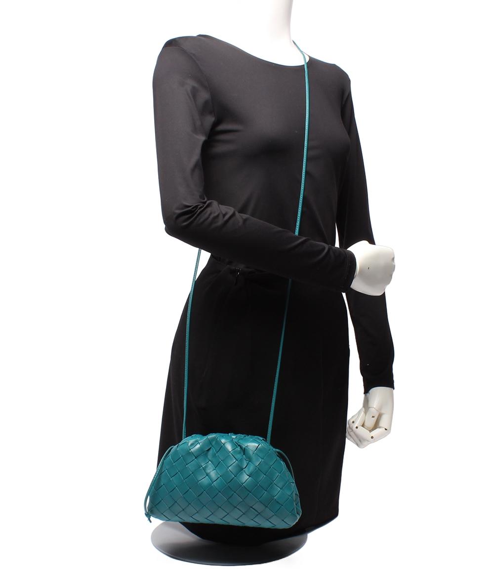 美品 BOTTEGA VENETA ショルダーバッグ がま口 ザ ポーチ イントレ