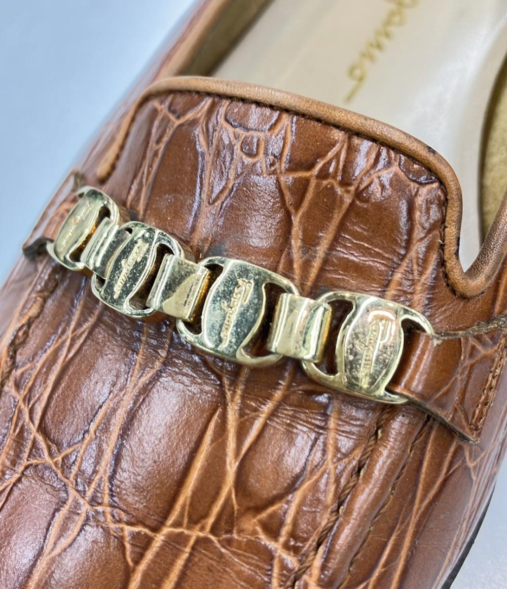 Salvatore Ferragamo ローファー ガンチーニ レディース SIZE 6 1/2 (24cm) サルヴァトーレフェラガモ