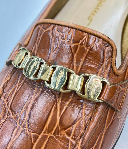 Salvatore Ferragamo ローファー ガンチーニ レディース SIZE 6 1/2 (24cm) サルヴァトーレフェラガモ