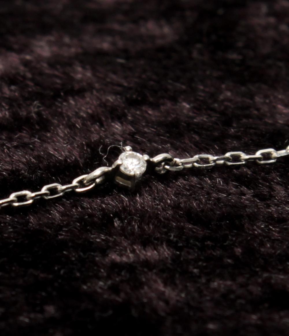 美品 ete ブレスレット Pt850 ダイヤ 0.06ct レディース エテ