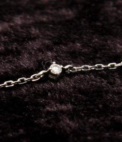 美品 ete ブレスレット Pt850 ダイヤ 0.06ct レディース エテ