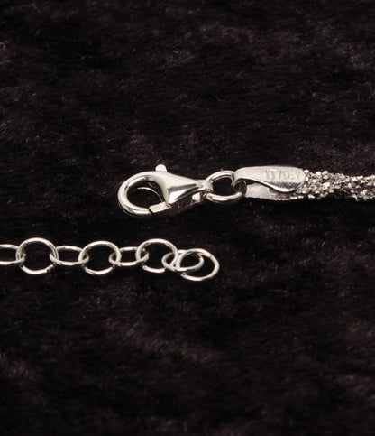 美品 3連ネックレス SV925 ボールステーション レディース