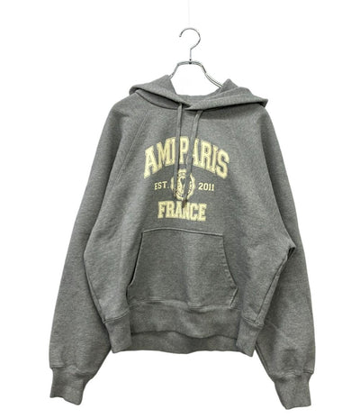 美品 AMI　PARIS フード付き パーカー メンズ SIZE L アミ パリス