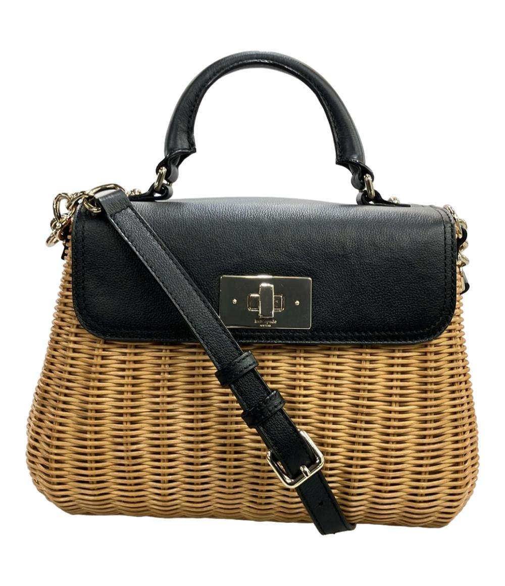 美品 kate spade ハンドバッグ ショルダーバッグ かごバッグ 2WAY 斜め掛け レディース ケイトスペード