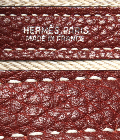 HERMES トートバッグ ハンドバッグ □P刻印 シルバー金具 ガーデンパーティPM レディース メンズ エルメス