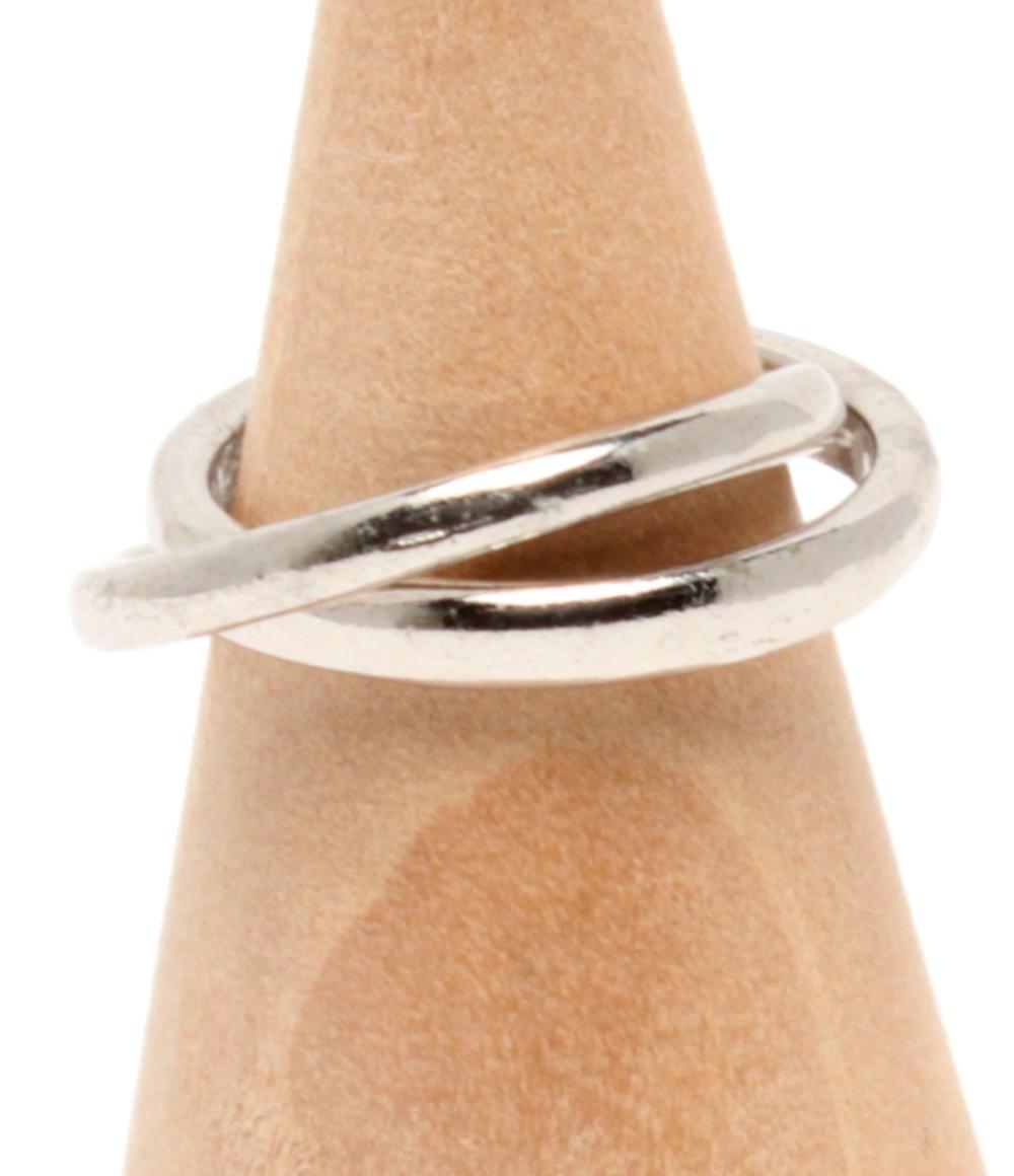 MARY QUANT ピンキーリング 指輪 リボンモチーフ 2連 レディース SIZE 1号 マリークヮント