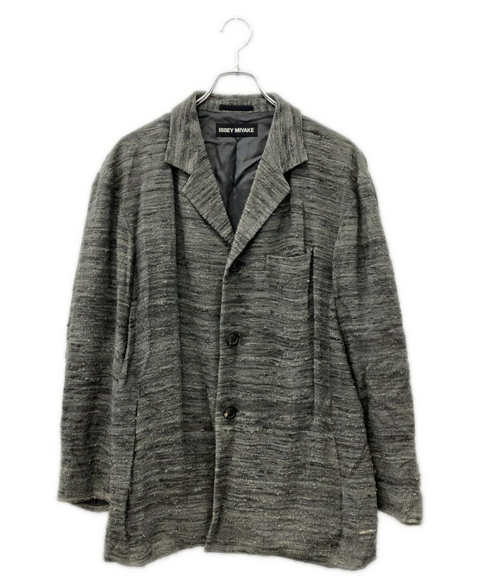 ISSEY MIYAKE MEN シルクツイード テーラードジャケット メンズ SIZE 2 イッセイミヤケ メン