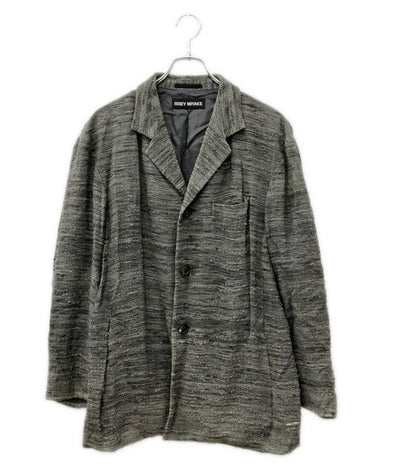 ISSEY MIYAKE MEN シルクツイード テーラードジャケット メンズ SIZE 2 イッセイミヤケ メン