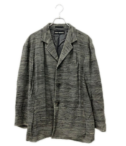 ISSEY MIYAKE MEN シルクツイード テーラードジャケット メンズ SIZE 2 イッセイミヤケ メン