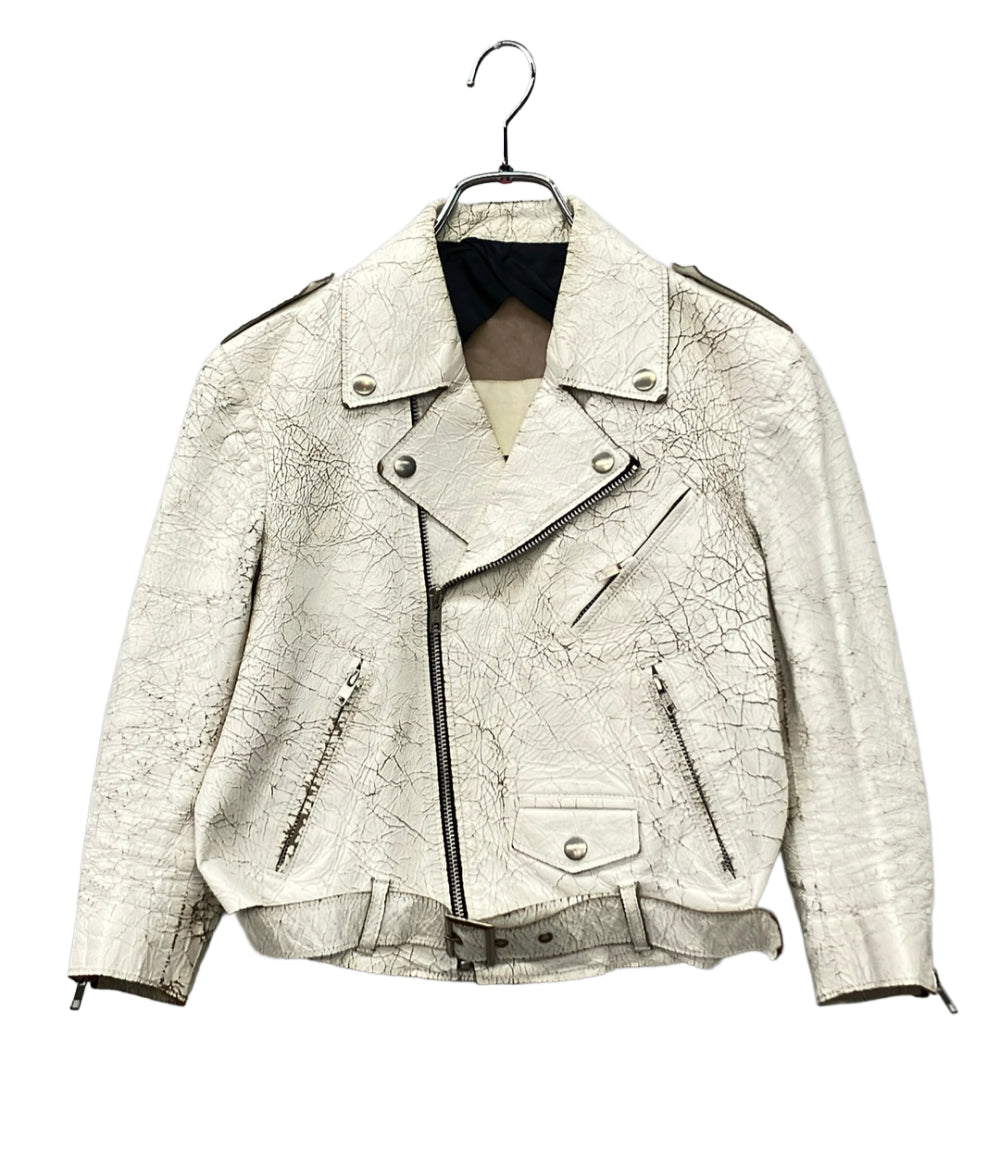 JOHN LAWRENCE SULLIVAN クラッシュレザージャケット ライダース レディース SIZE 6 (S) ジョンローレンスサリバン